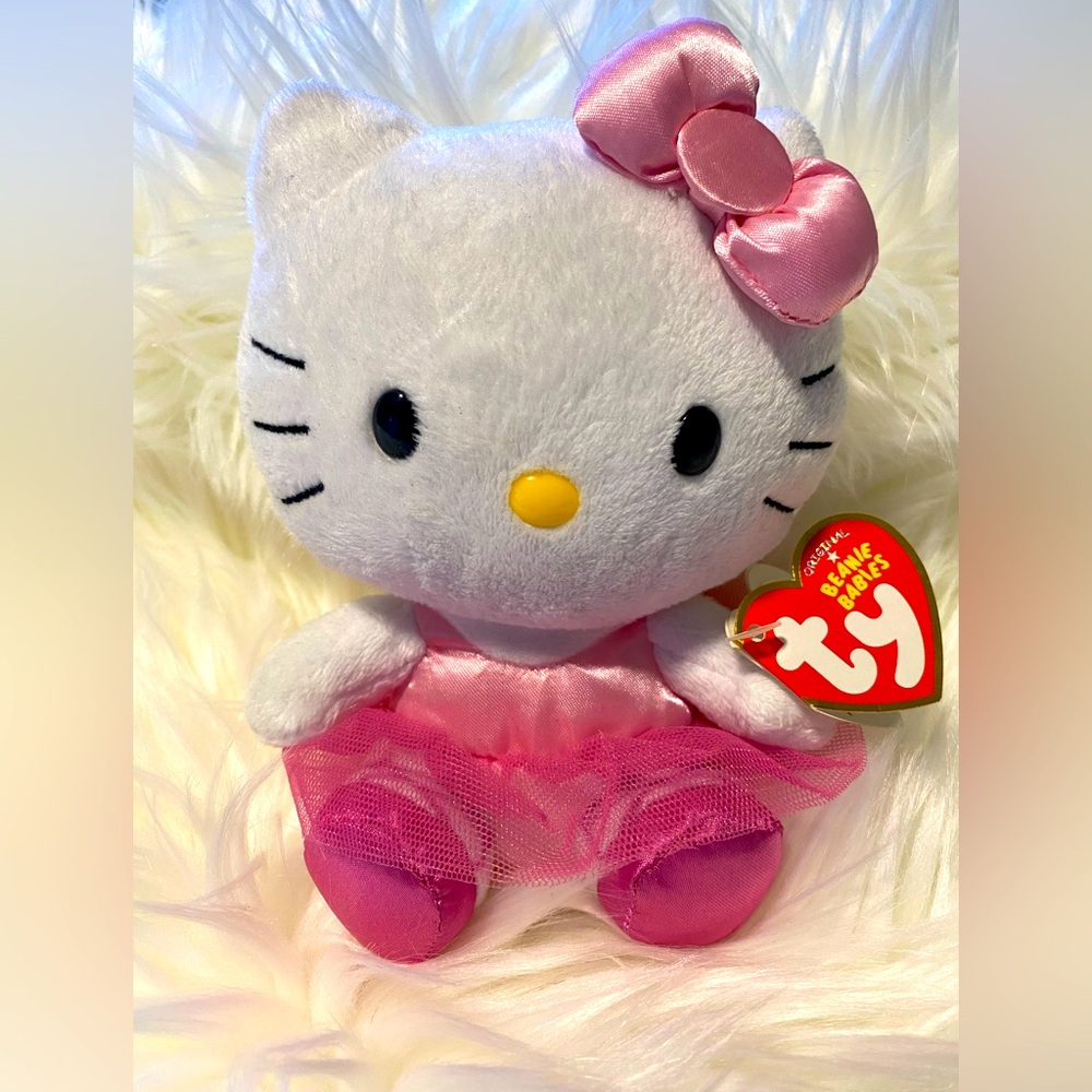 Sanrio Hello Kitty TY Beanie Babies Collection - Ballerina with Pink Tutu